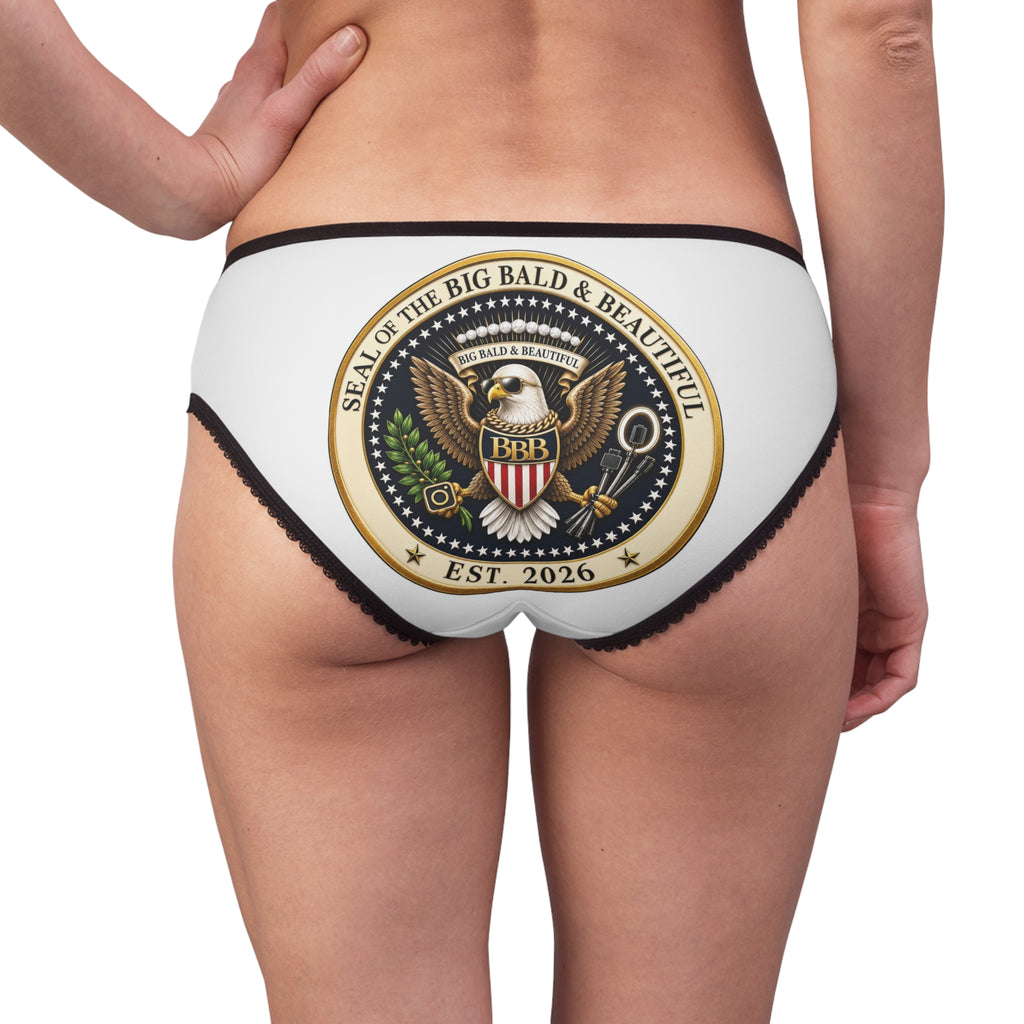 Women's Briefs — 'Seal of the Big Bald & Beautiful' Comfy Cotton-Blend Underwear (Est. 2026)