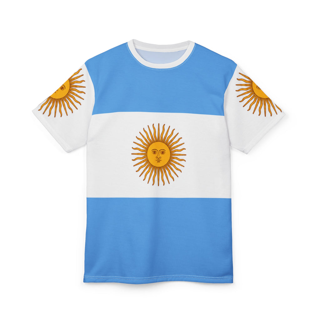 Argentina Flag Sun Tee — All-Over Print National Soccer Jersey