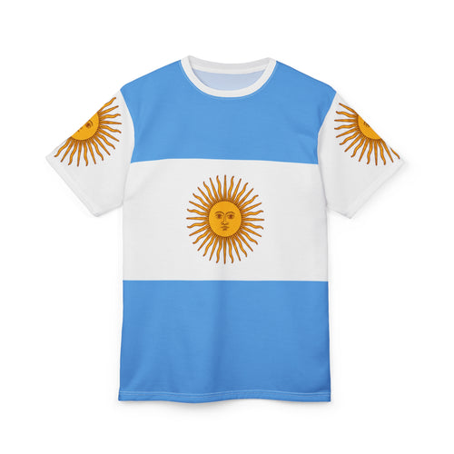 Argentina Flag Sun Tee — All-Over Print National Soccer Jersey