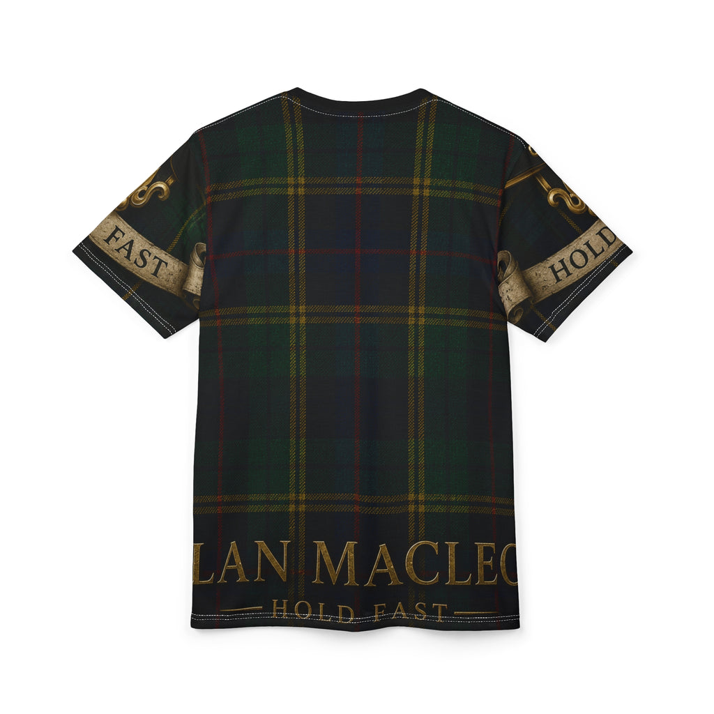 Tartan Clan MacLeod Tee — 'Hold Fast' Scottish Plaid
