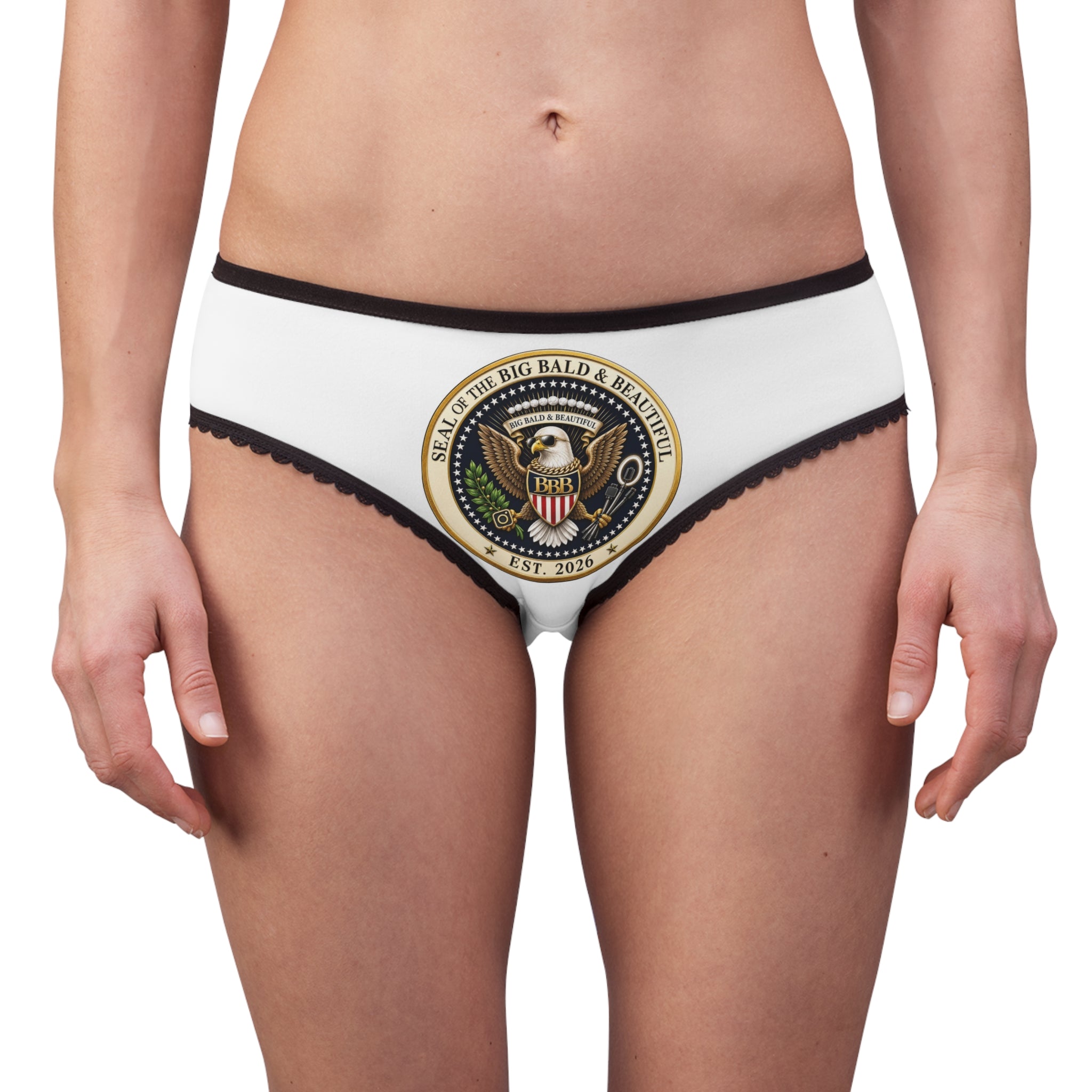 Women's Briefs — 'Seal of the Big Bald & Beautiful' Comfy Cotton-Blend Underwear (Est. 2026)