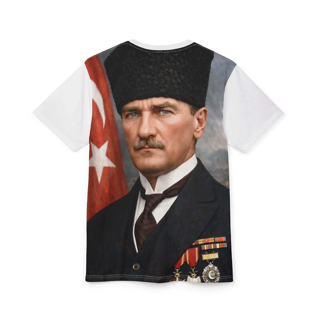 Atatürk Portrait Tee – Turkish Flag Fullprint Cut & Sew Shirt