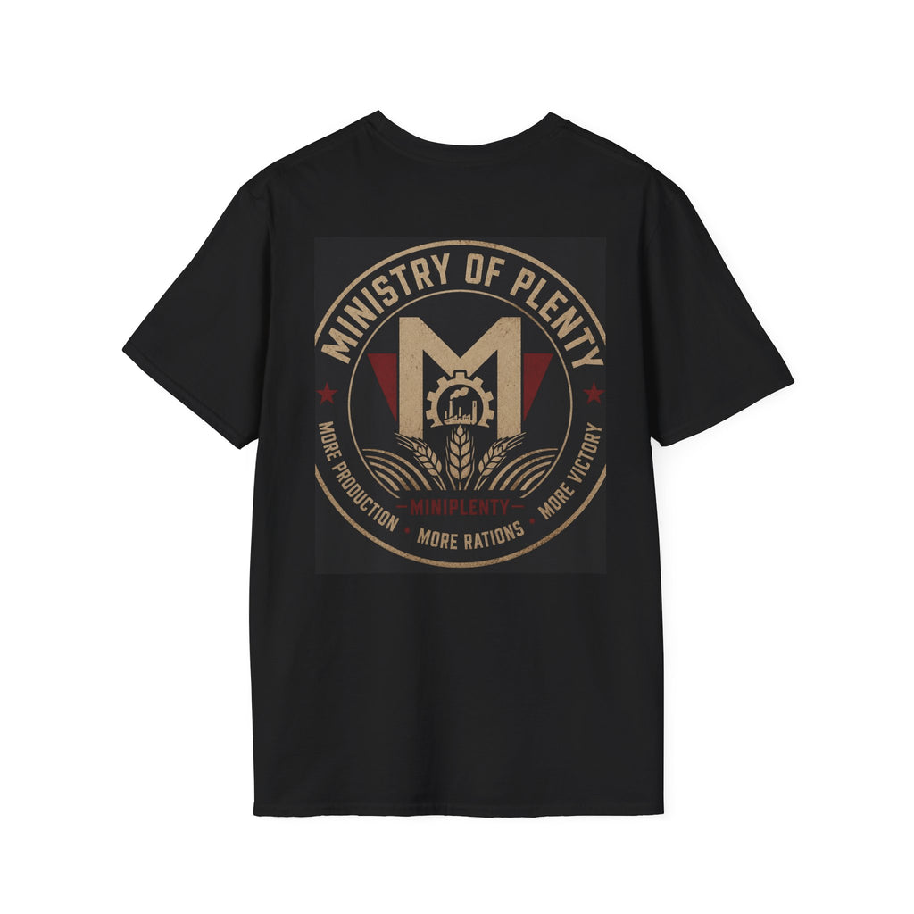 Ministry of Plenty T-Shirt | Miniplenty Emblem | Inspired by George Orwell’s 1984 | Dystopian Literary Apparel