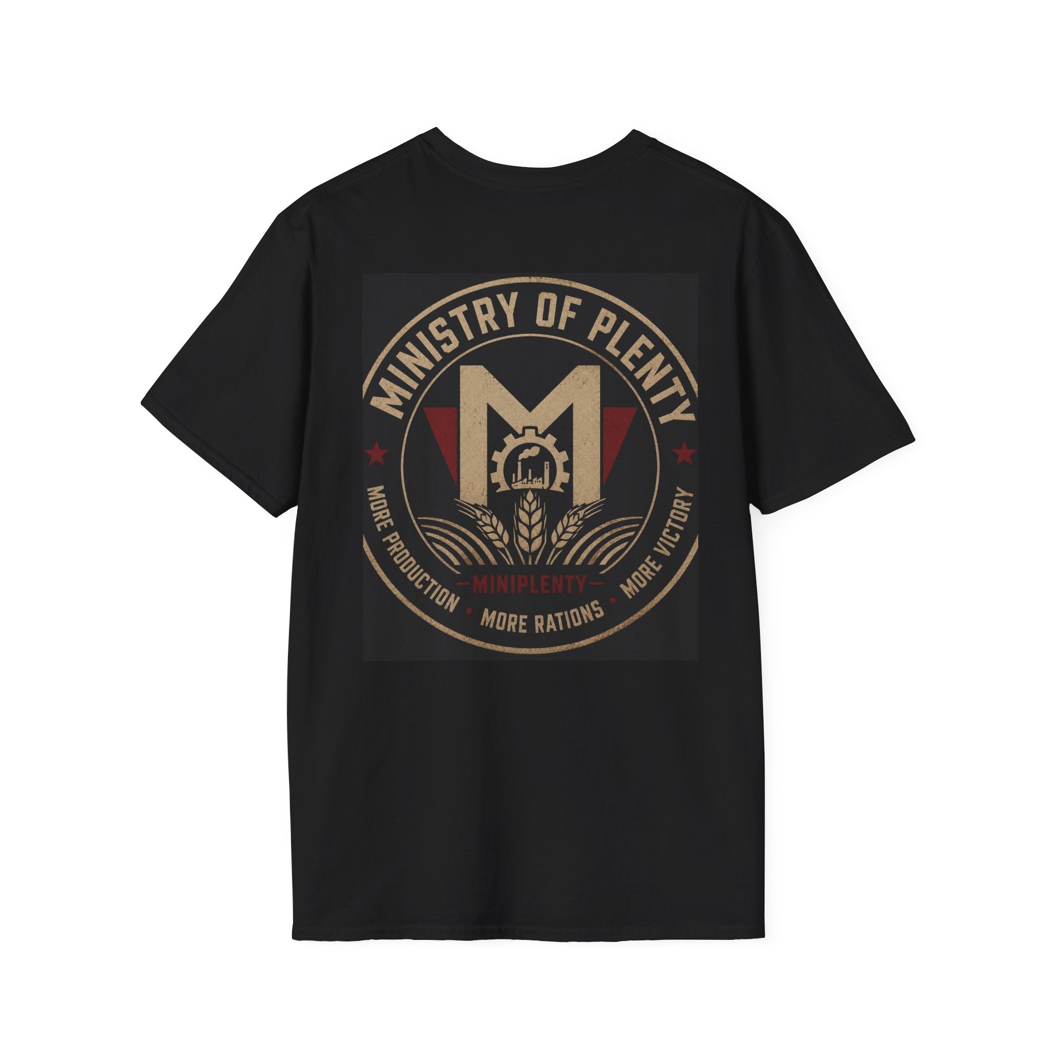 Ministry of Plenty T-Shirt | Miniplenty Emblem | Inspired by George Orwell’s 1984 | Dystopian Literary Apparel