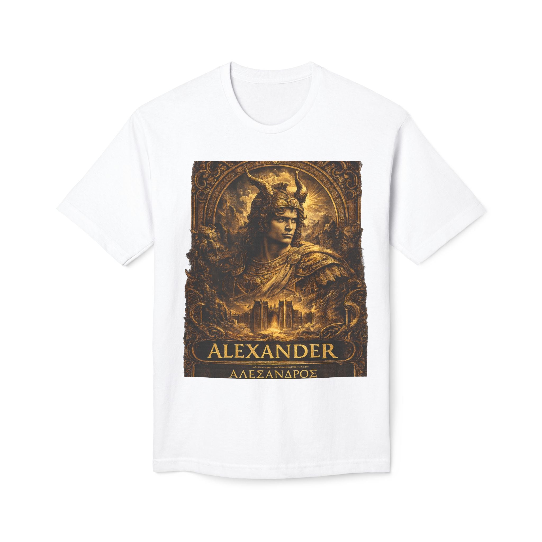 Alexander Warrior T-Shirt — Vintage Greek Hero Graphic