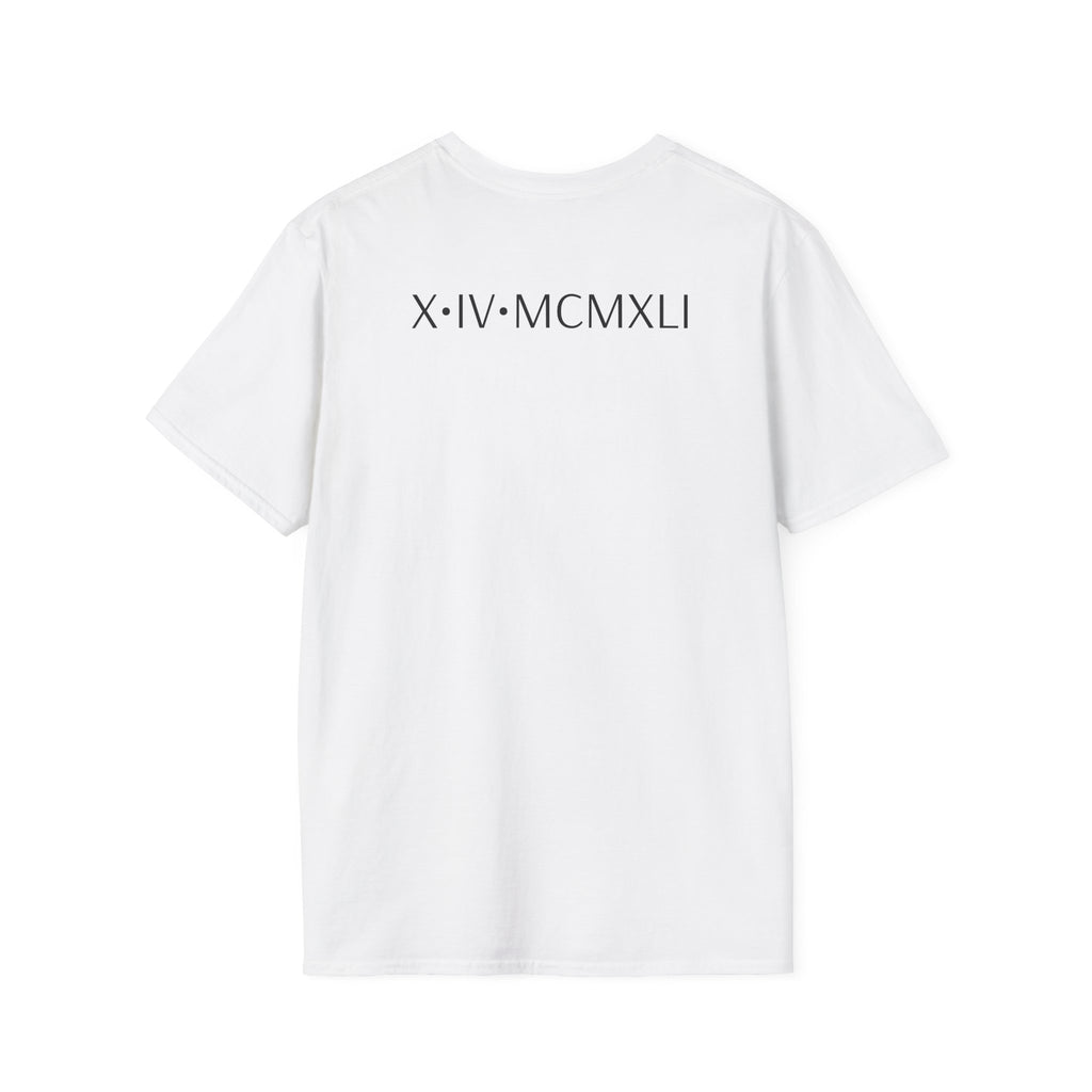 Roman Numeral Minimalist T-Shirt — X·IV·MCMXLI