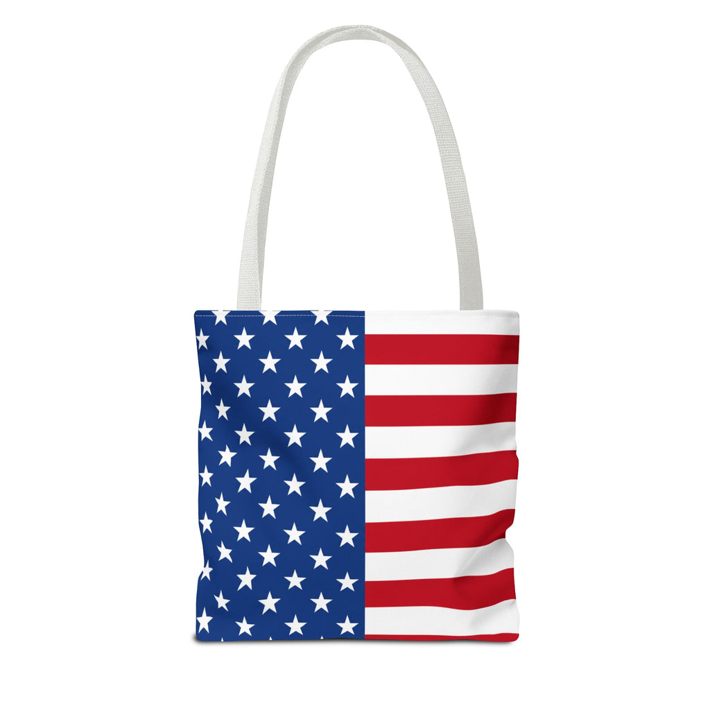 American Flag Tote Bag — Patriotic USA Stars & Stripes Beach, Grocery & Fourth of July Tote