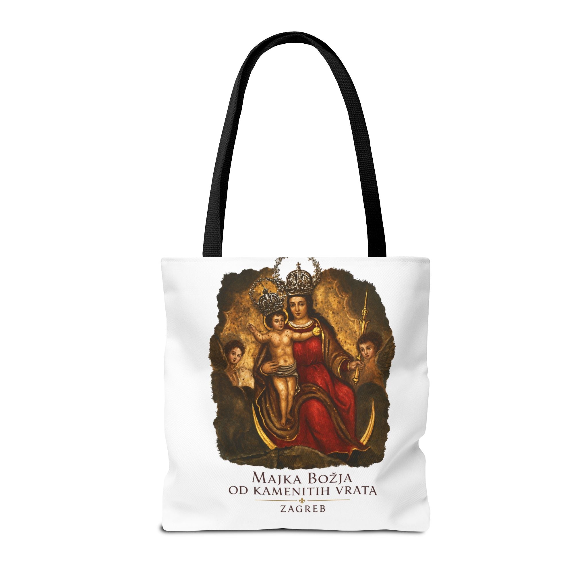 Madonna and Child Tote Bag — 'Majka Božja od Kamenitih Vrata' Zagreb Religious Art Tote