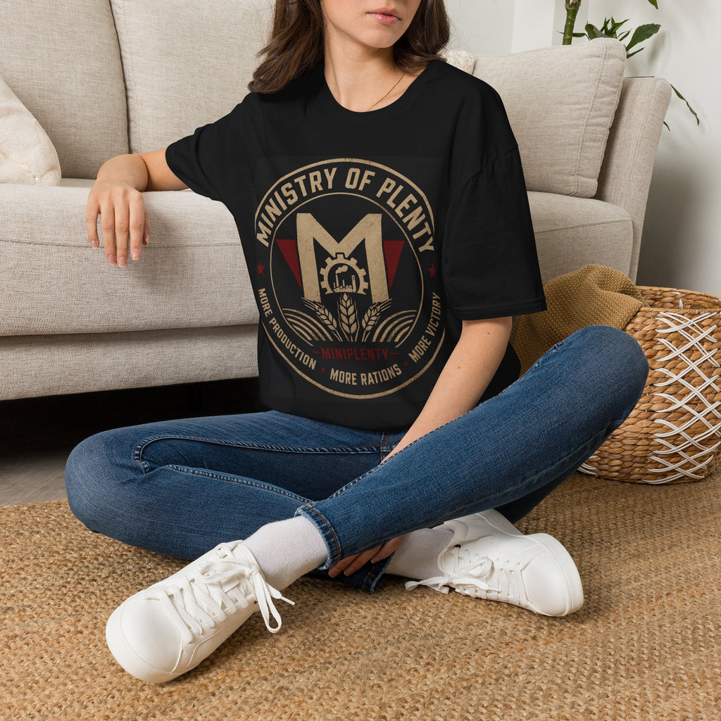 Ministry of Plenty T-Shirt | Miniplenty Emblem | Inspired by George Orwell’s 1984 | Dystopian Literary Apparel