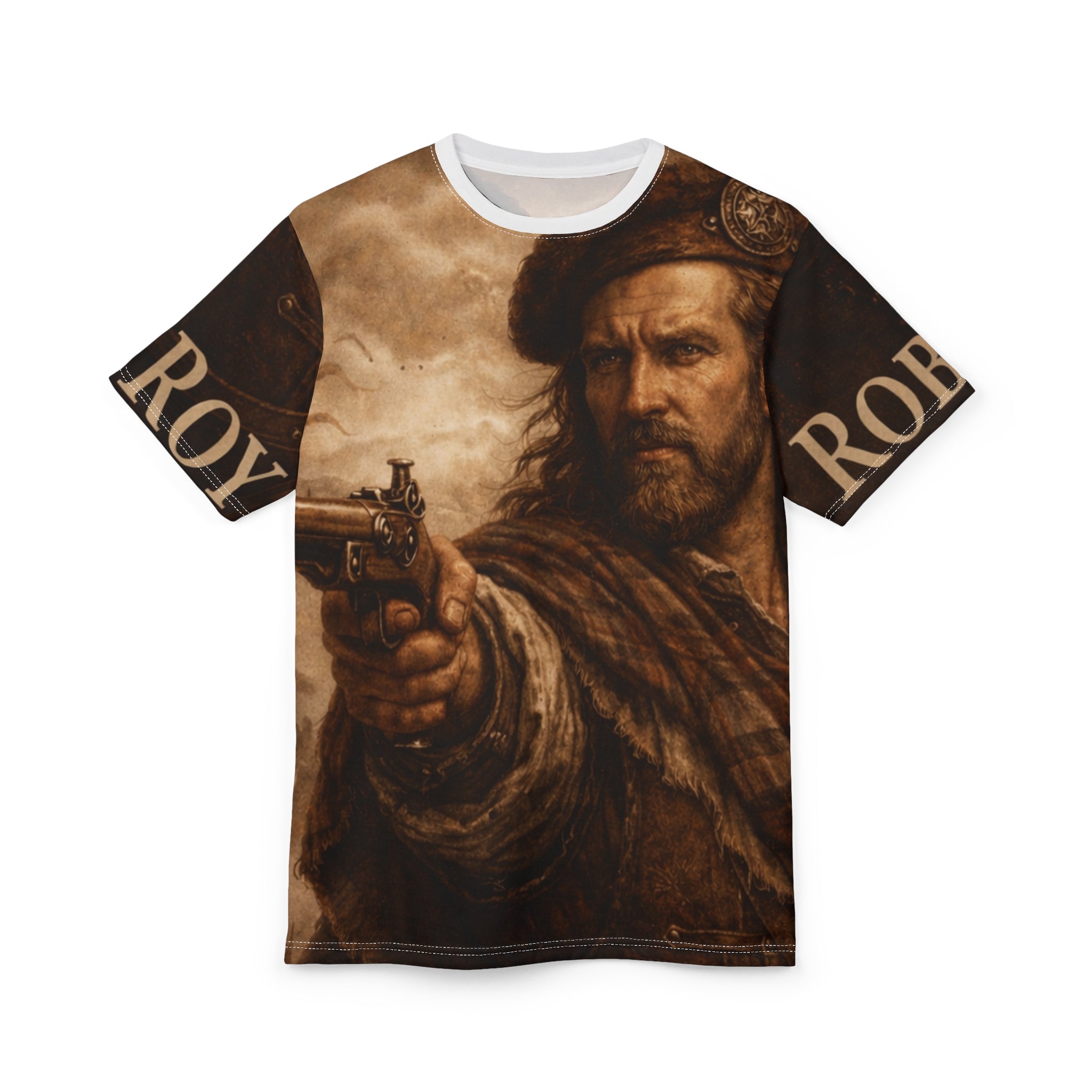 Rob Roy McGregor Tee —Highland Outlaw All-Over Print