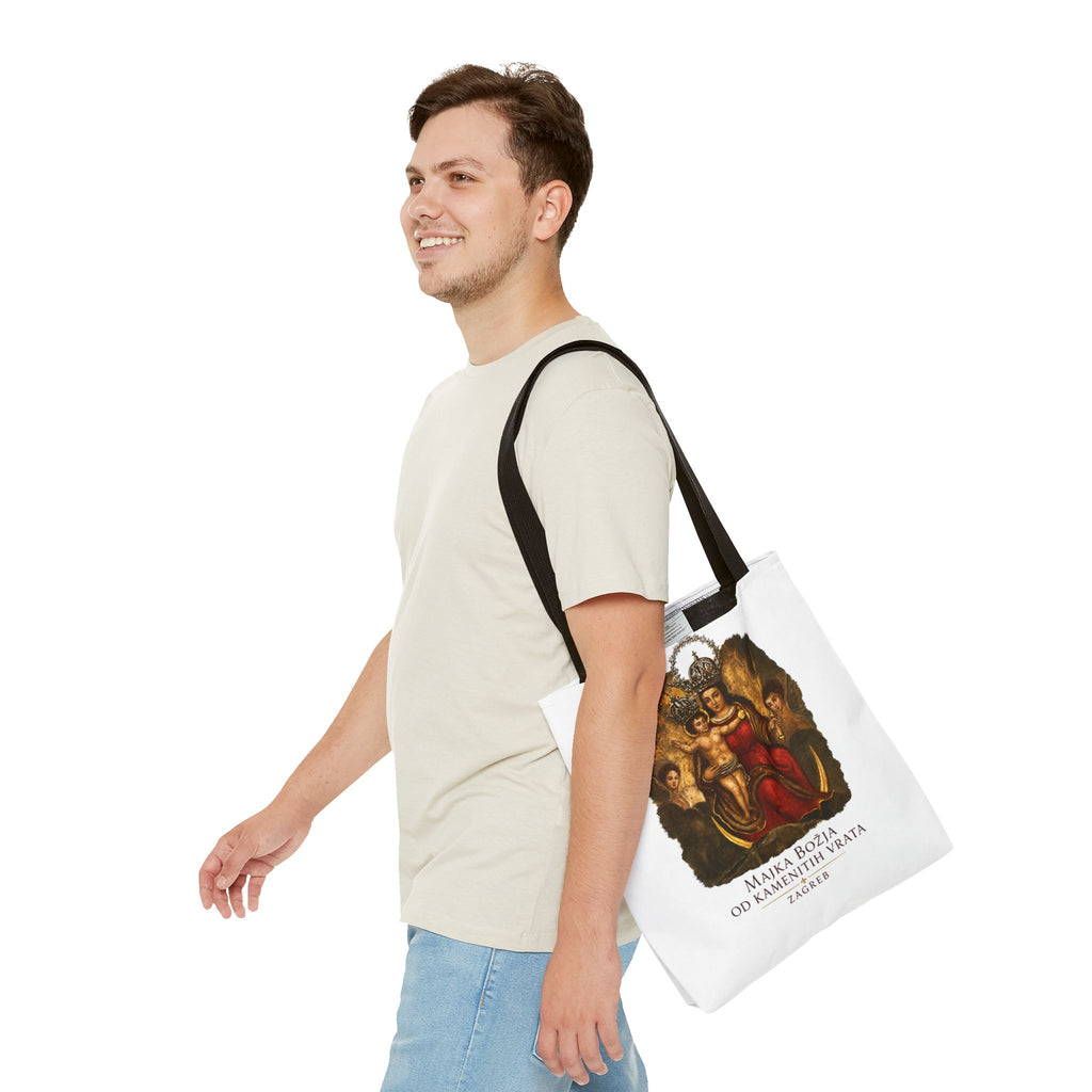 Madonna and Child Tote Bag — 'Majka Božja od Kamenitih Vrata' Zagreb Religious Art Tote