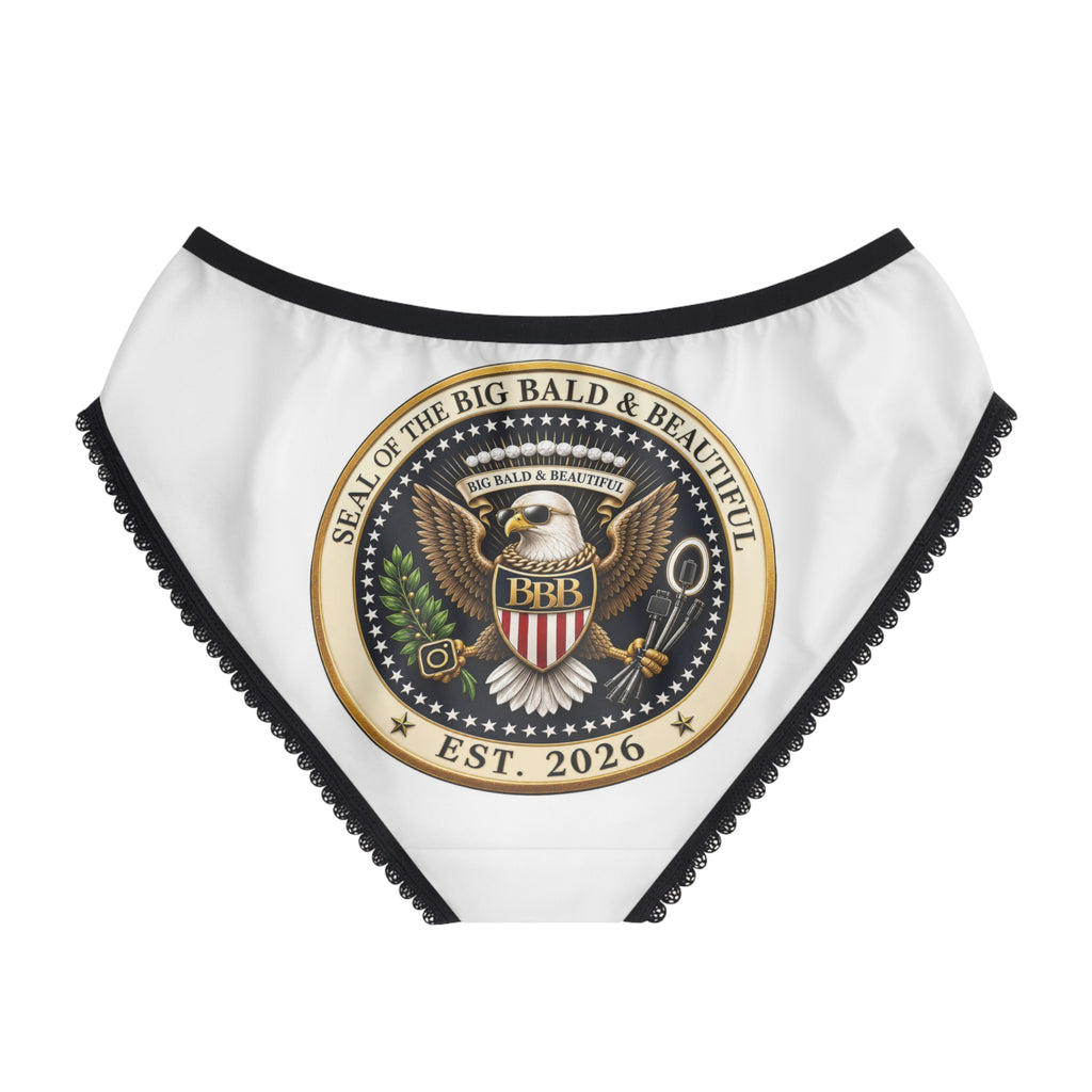 Women's Briefs — 'Seal of the Big Bald & Beautiful' Comfy Cotton-Blend Underwear (Est. 2026)