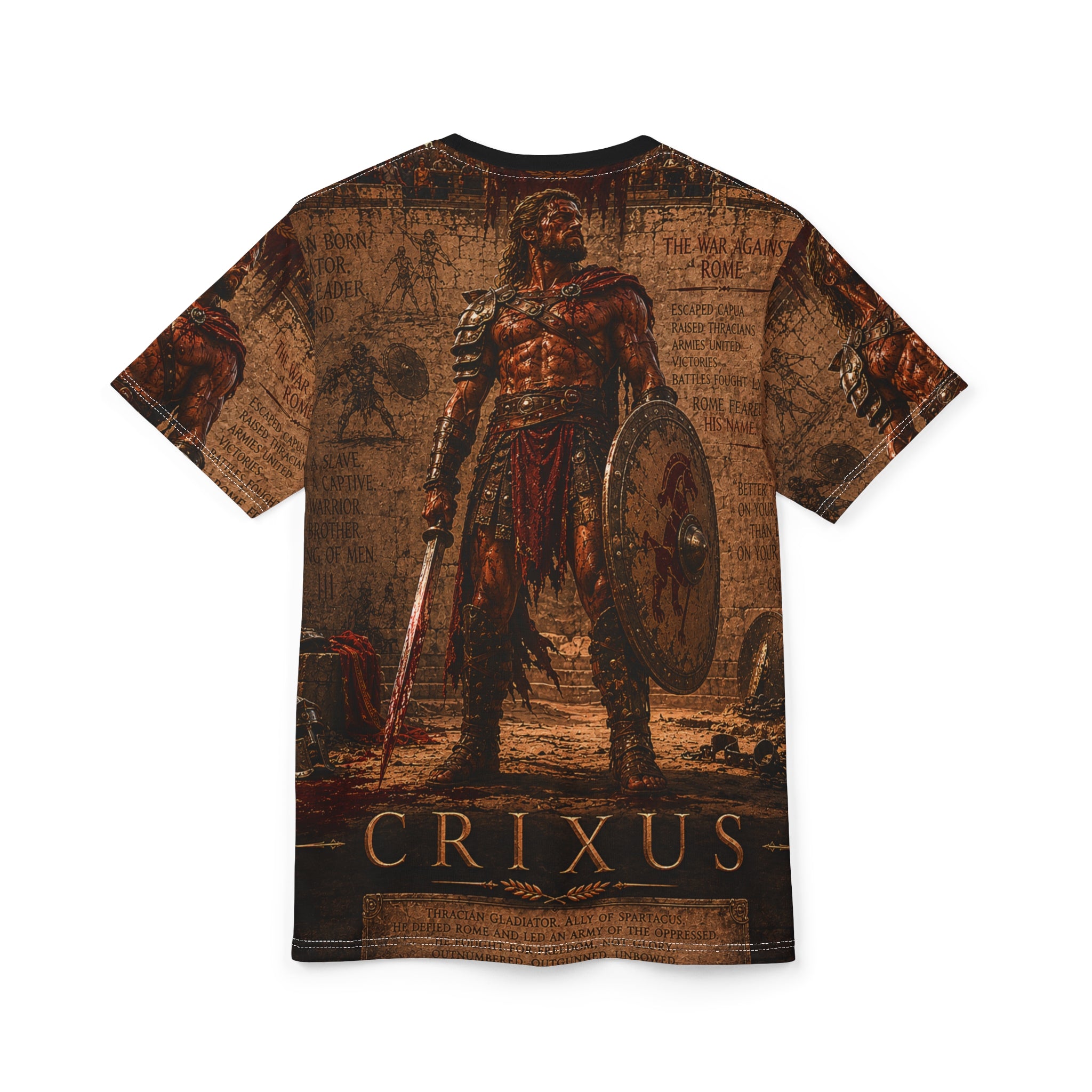 CRIXUS — The Gallic Lion– Ancient Warrior All-Over Print Shirt