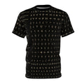 Alphabet Script Pattern Tee — Multilingual Ancient & Modern Lettering All-Over Print