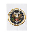 Seal of the Big Bald & Beautiful™ Velveteen Plush Blanket | Premium Cozy Throw for Bald Legends
