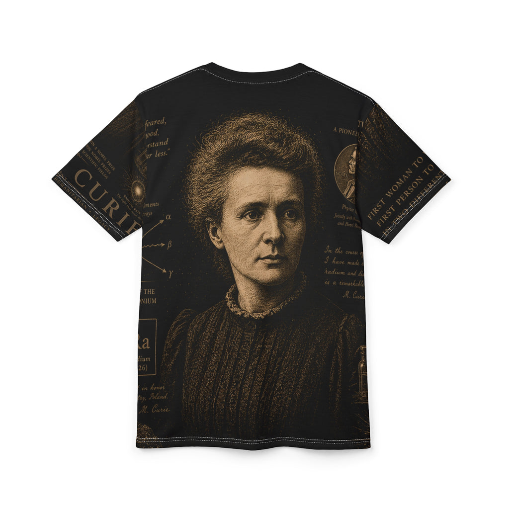 Marie Curie – Pioneer of Radioactivity — Vintage Nobel Prize Scientist Graphic Shirt