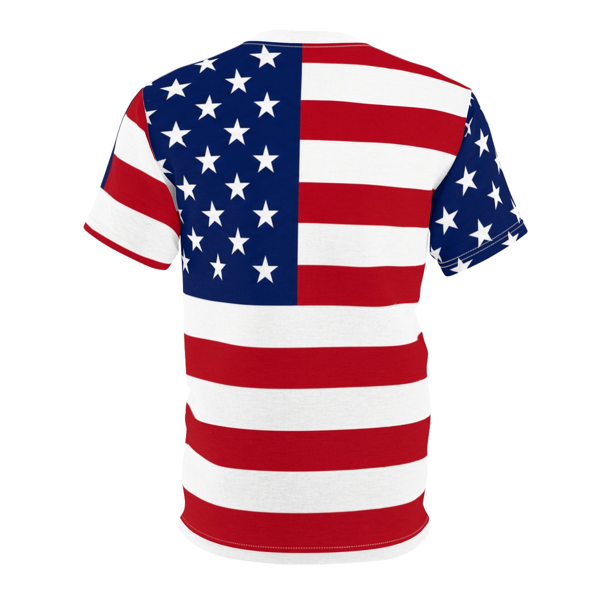 American Flag All-Over Print Tee — Patriotic USA Stars & Stripes T-Shirt