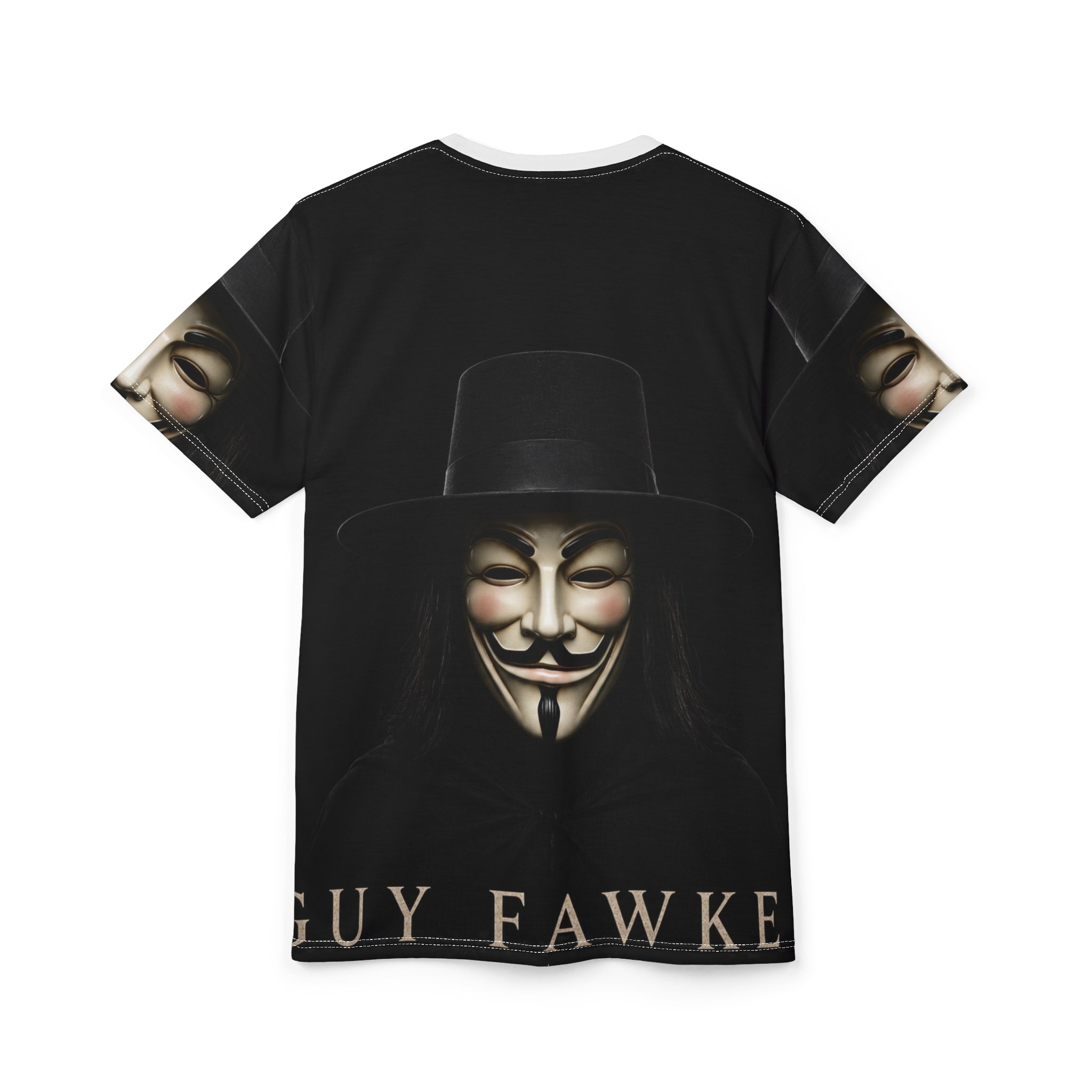 Guy Fawkes  -Gun Powder Plot -Mask All-Over Print Tee