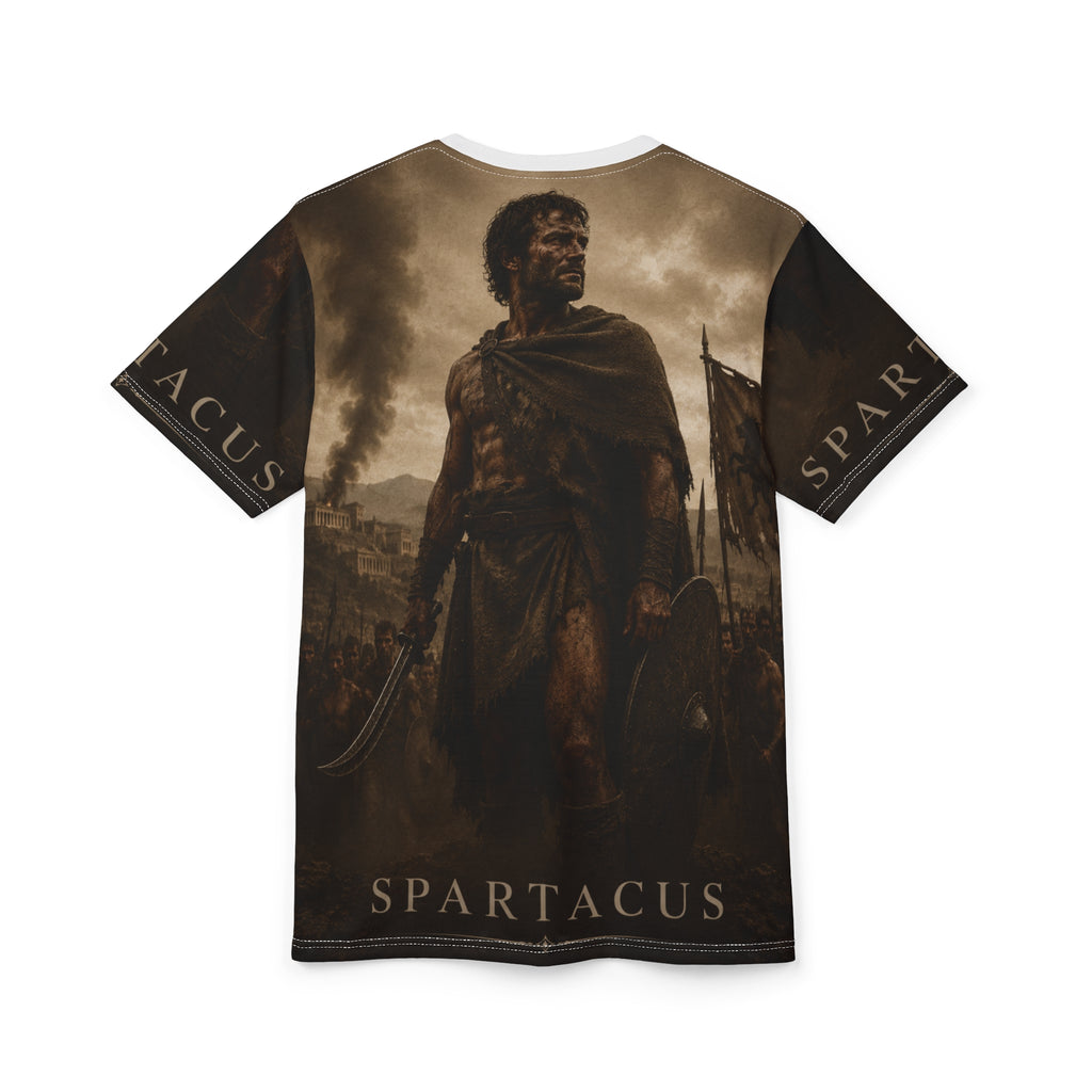 Spartacus Warrior All-Over Print Tee — Epic Historical Gladiator Design