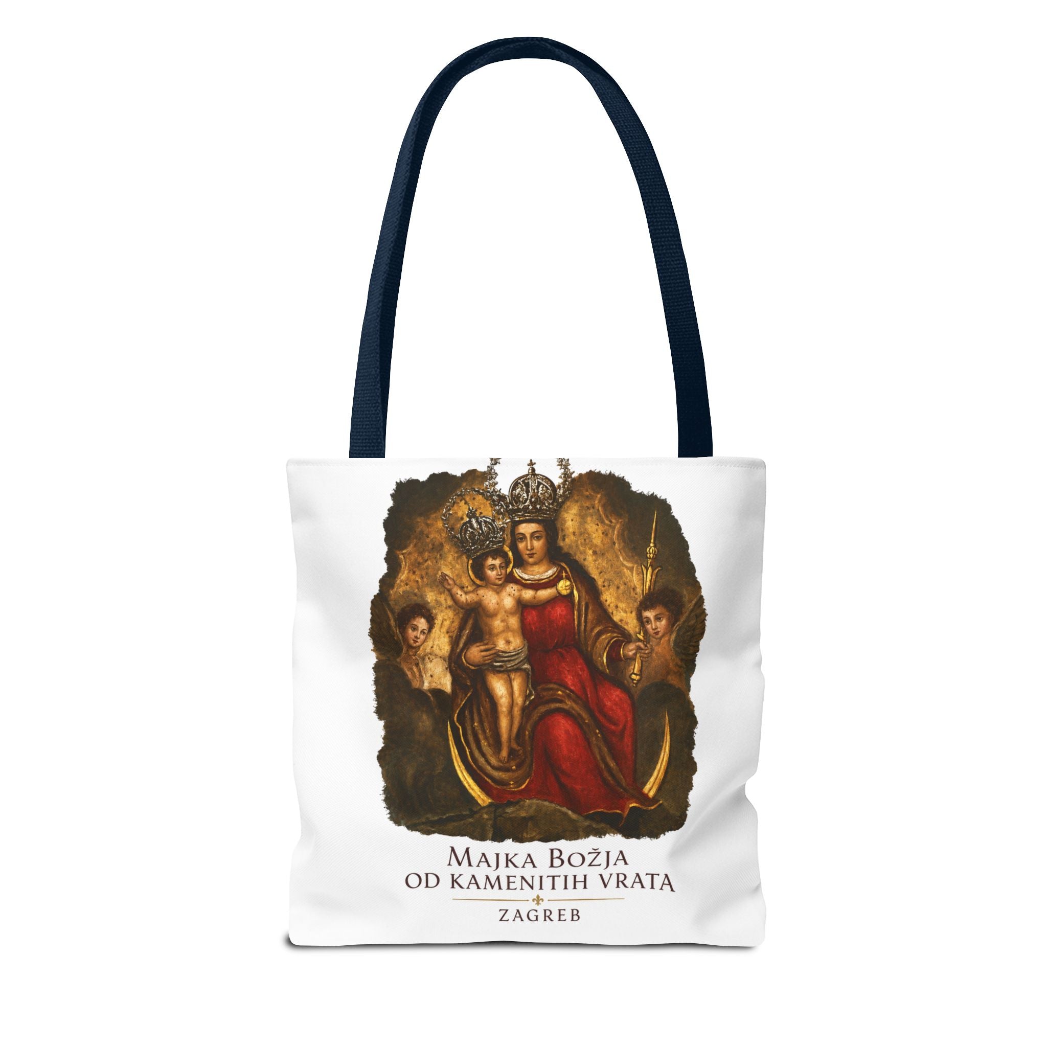Madonna and Child Tote Bag — 'Majka Božja od Kamenitih Vrata' Zagreb Religious Art Tote