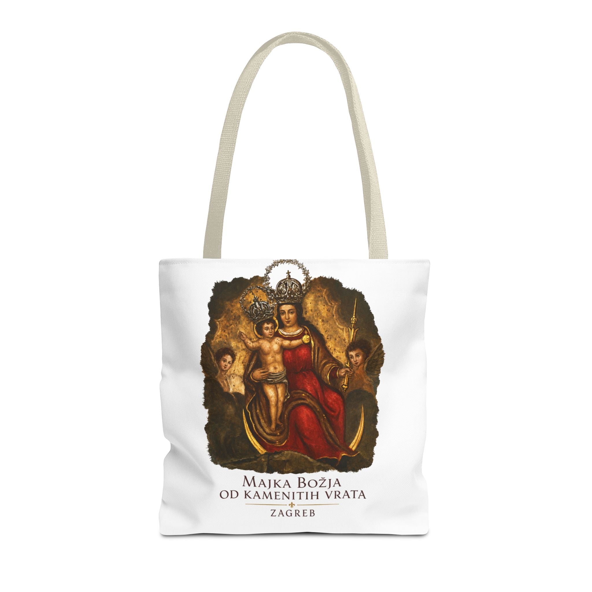 Madonna and Child Tote Bag — 'Majka Božja od Kamenitih Vrata' Zagreb Religious Art Tote