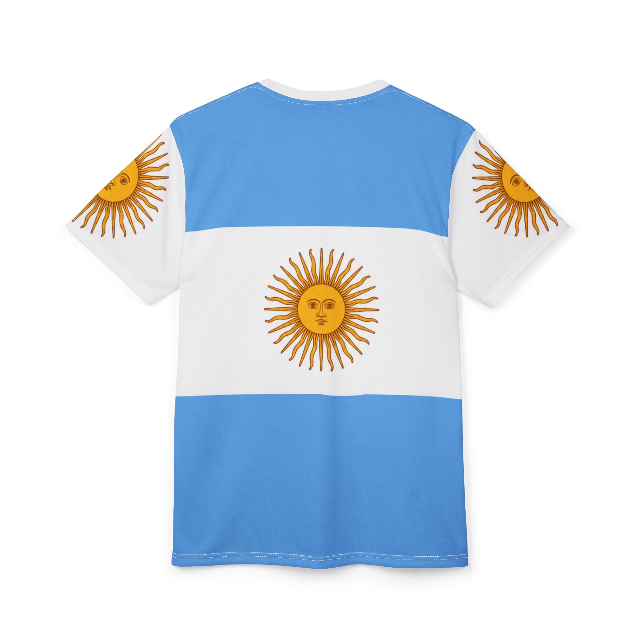 Argentina Flag Sun Tee — All-Over Print National Soccer Jersey