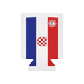 Croatia Flag Can Cooler – Red White Blue Checkered Croatian Emblem