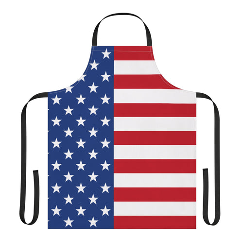 American Flag Apron — Patriotic USA Kitchen Apron for 4th of July, BBQs & Cooking