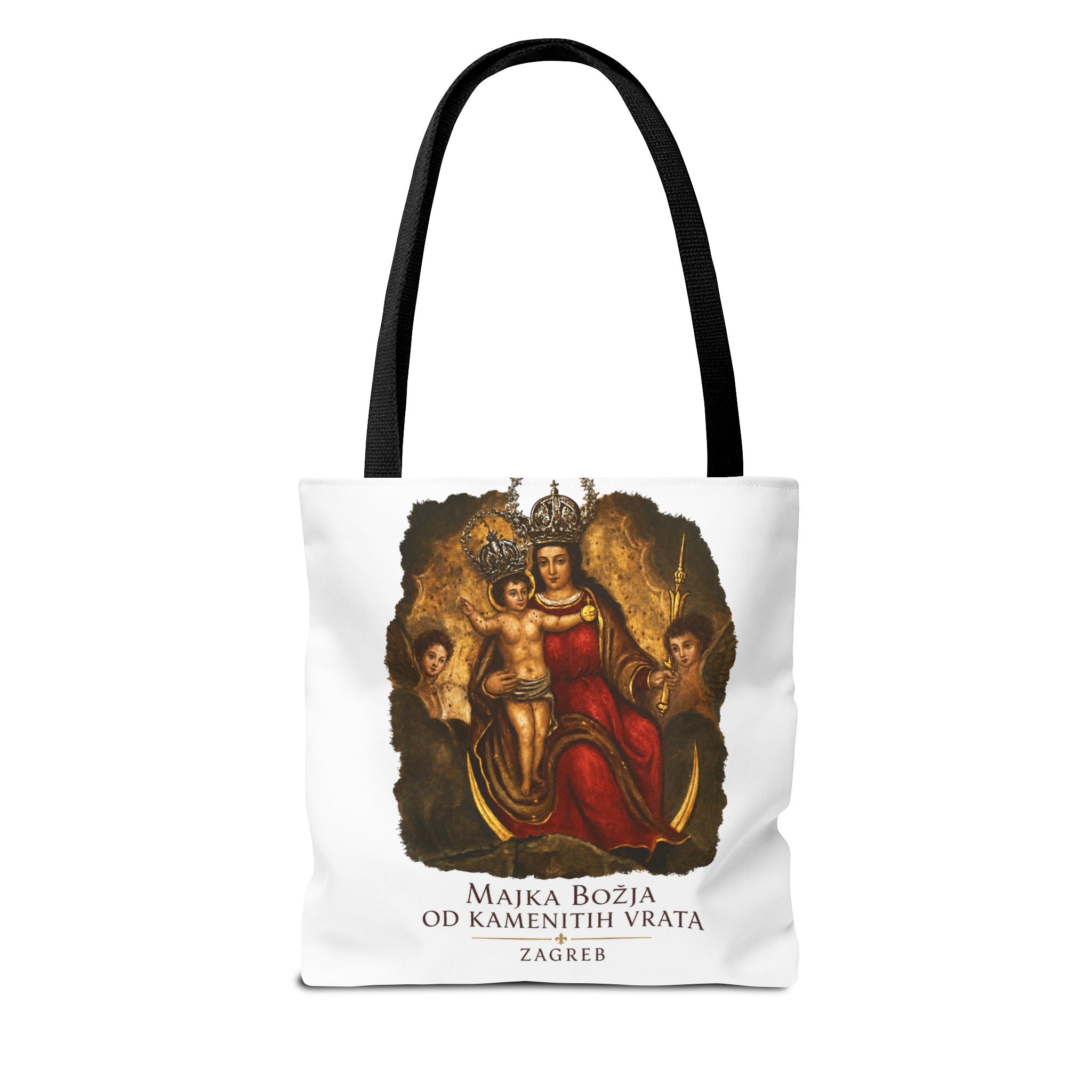 Madonna and Child Tote Bag — 'Majka Božja od Kamenitih Vrata' Zagreb Religious Art Tote
