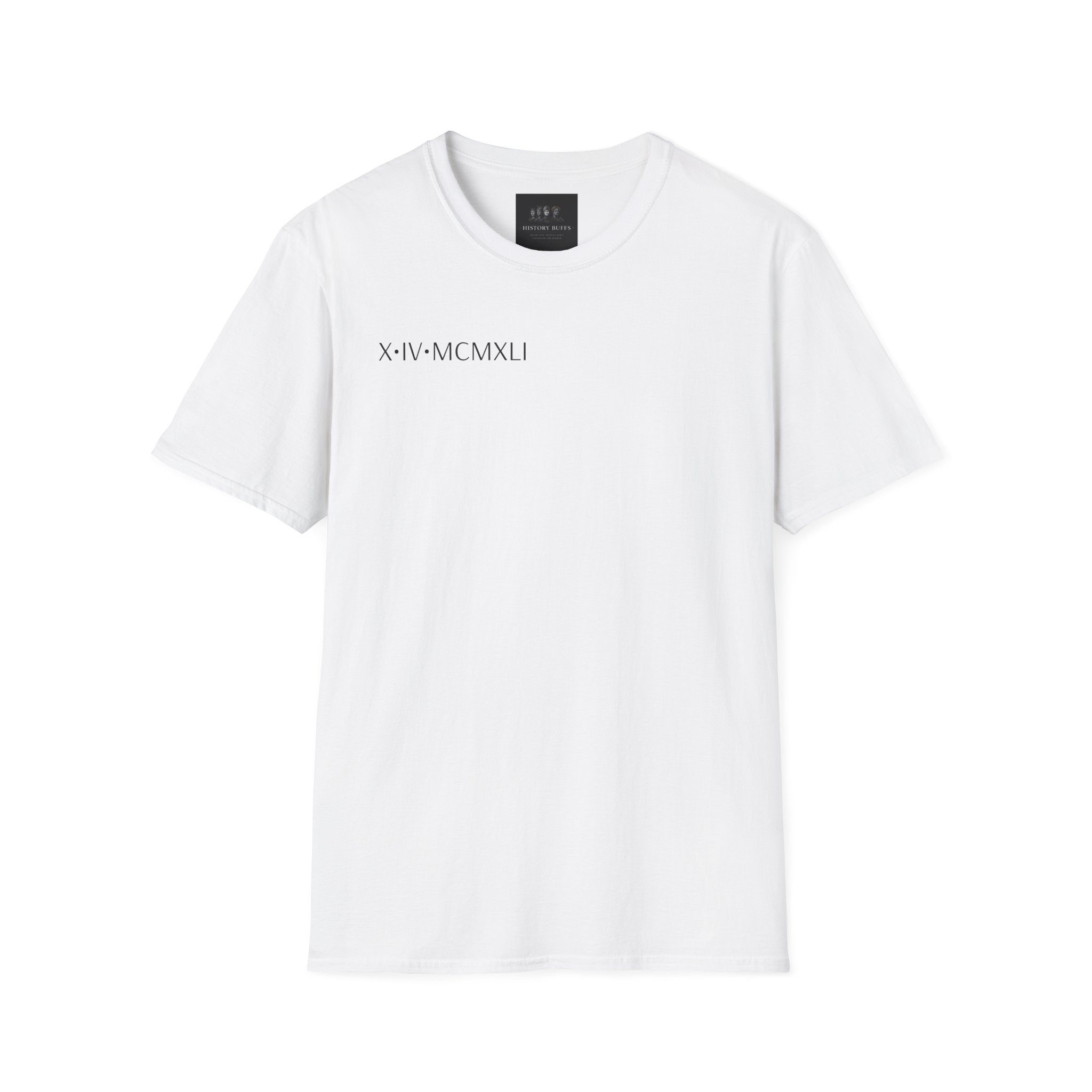 Roman Numeral Minimalist T-Shirt — X·IV·MCMXLI