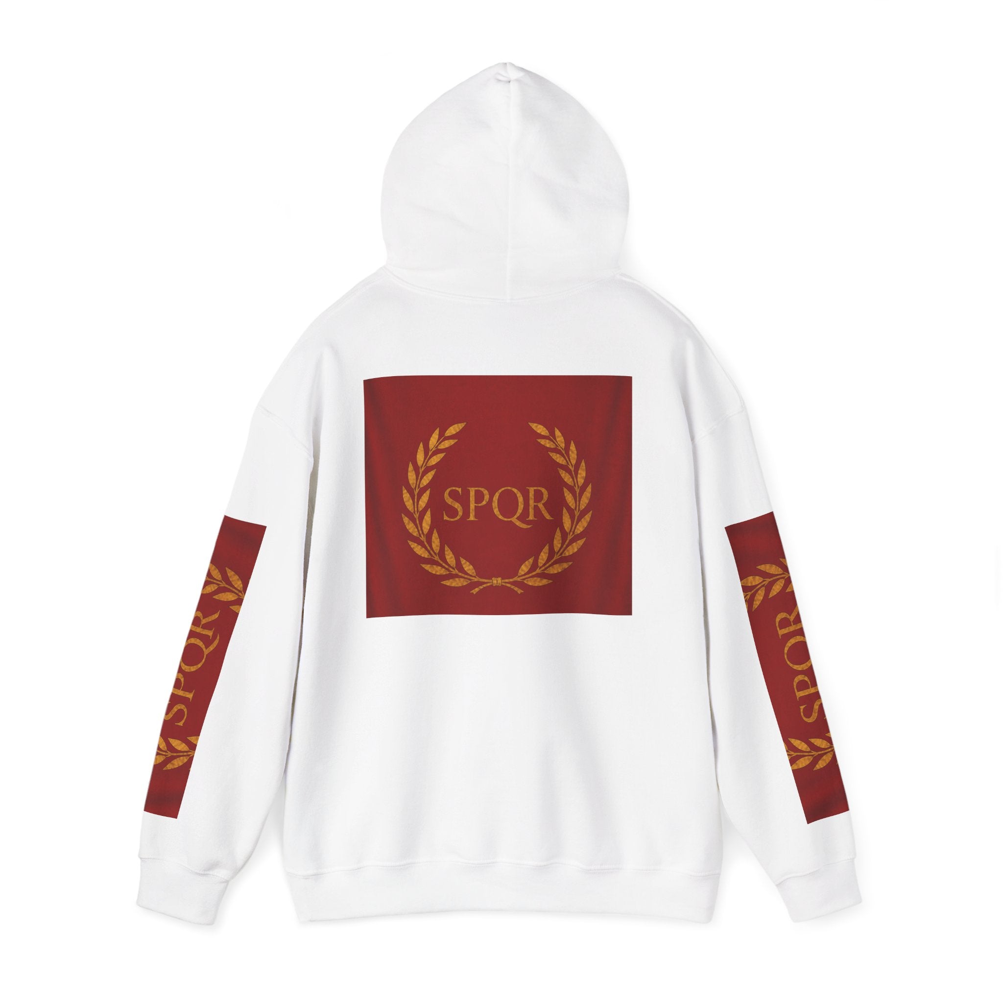 SPQR Roman Laurel Hoodie — Classic Ancient Rome Emblem Pullover
