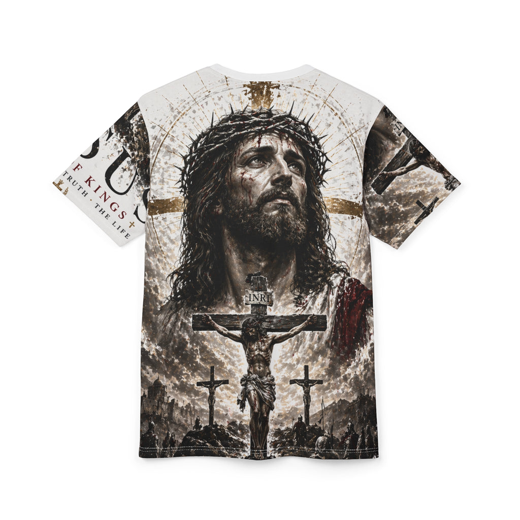 Jesus Crucifixion – King of Kings All-Over Print Tee