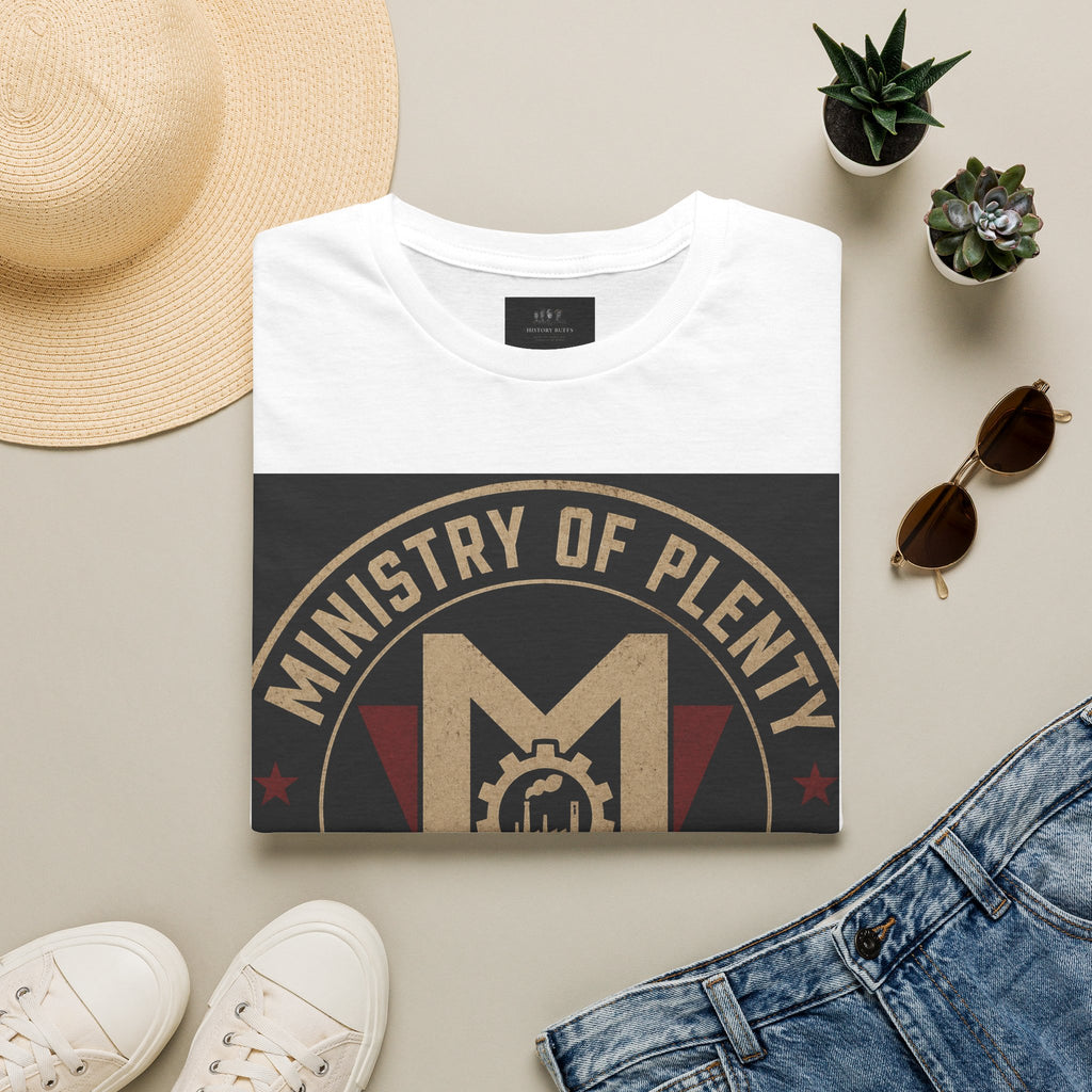 Ministry of Plenty T-Shirt | Miniplenty Emblem | Inspired by George Orwell’s 1984 | Dystopian Literary Apparel
