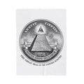 Velveteen Plush Blanket — Vintage Great Seal Pyramid Design (Annuit Coeptis)Eye of Providence