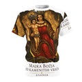 Majka Božja od Kamenitih Vrata T‑Shirt — Devotional Madonna All‑Over Print Tee