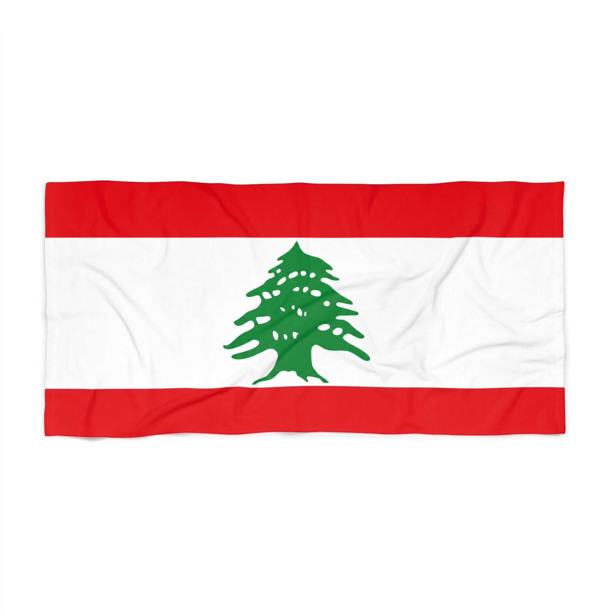 Lebanon Flag Beach Towel – Cedar Tree National Flag Design