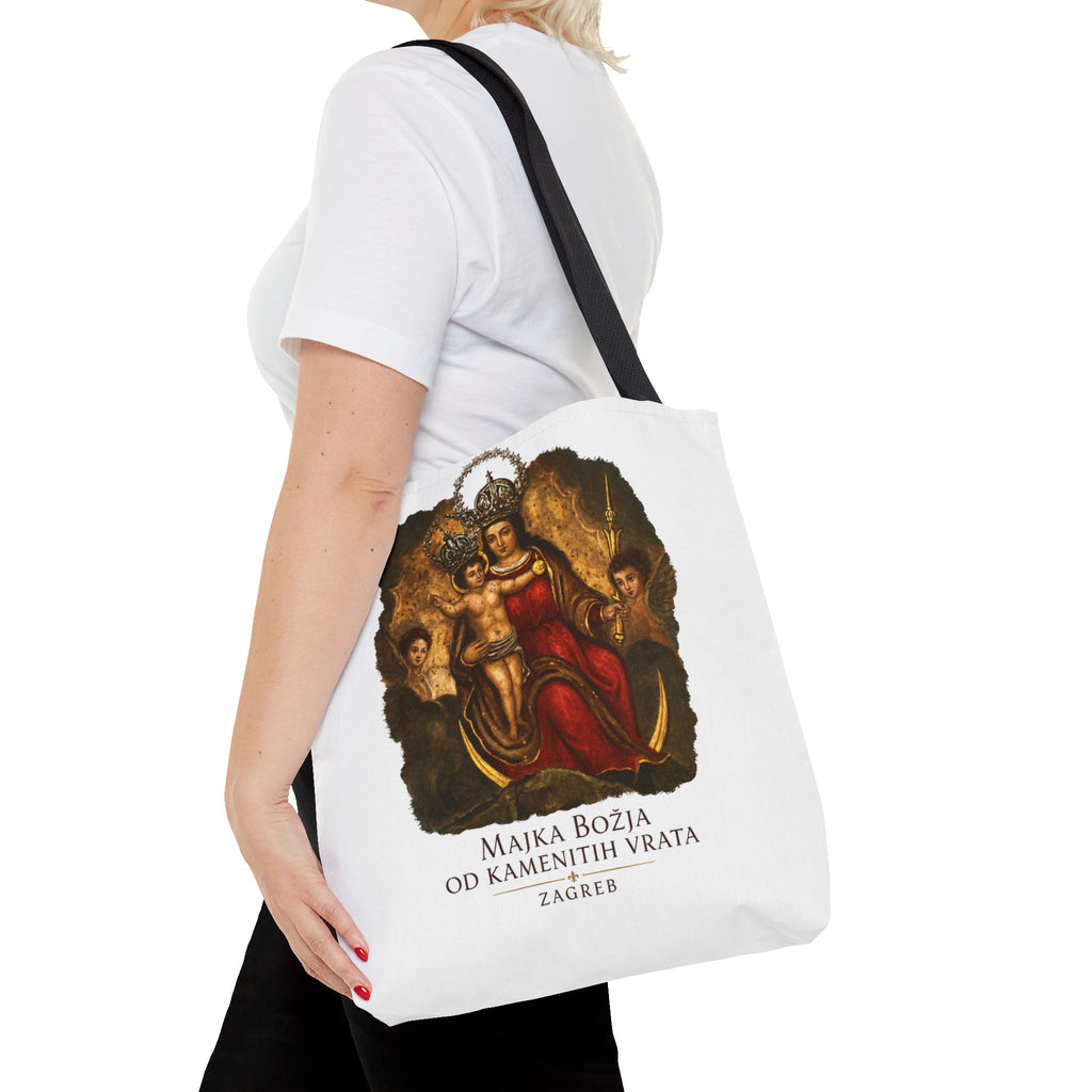 Madonna and Child Tote Bag — 'Majka Božja od Kamenitih Vrata' Zagreb Religious Art Tote