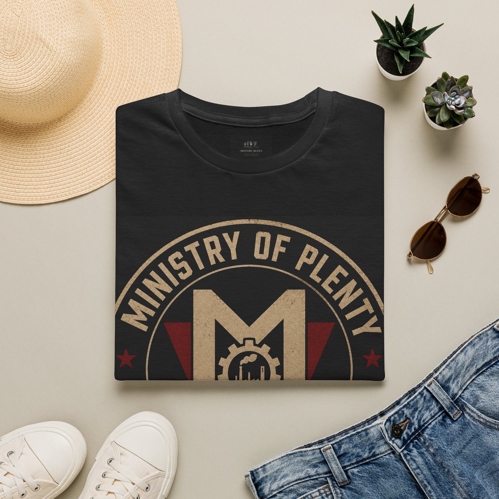 Ministry of Plenty T-Shirt | Miniplenty Emblem | Inspired by George Orwell’s 1984 | Dystopian Literary Apparel