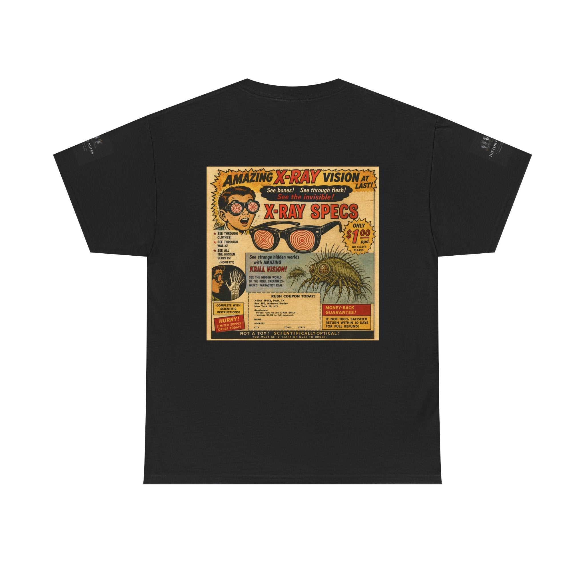 Vintage Comic Ad T‑Shirt — "Amazing X-Ray Vision" Graphic Tee  X-Ray Specs  | Forbidden History