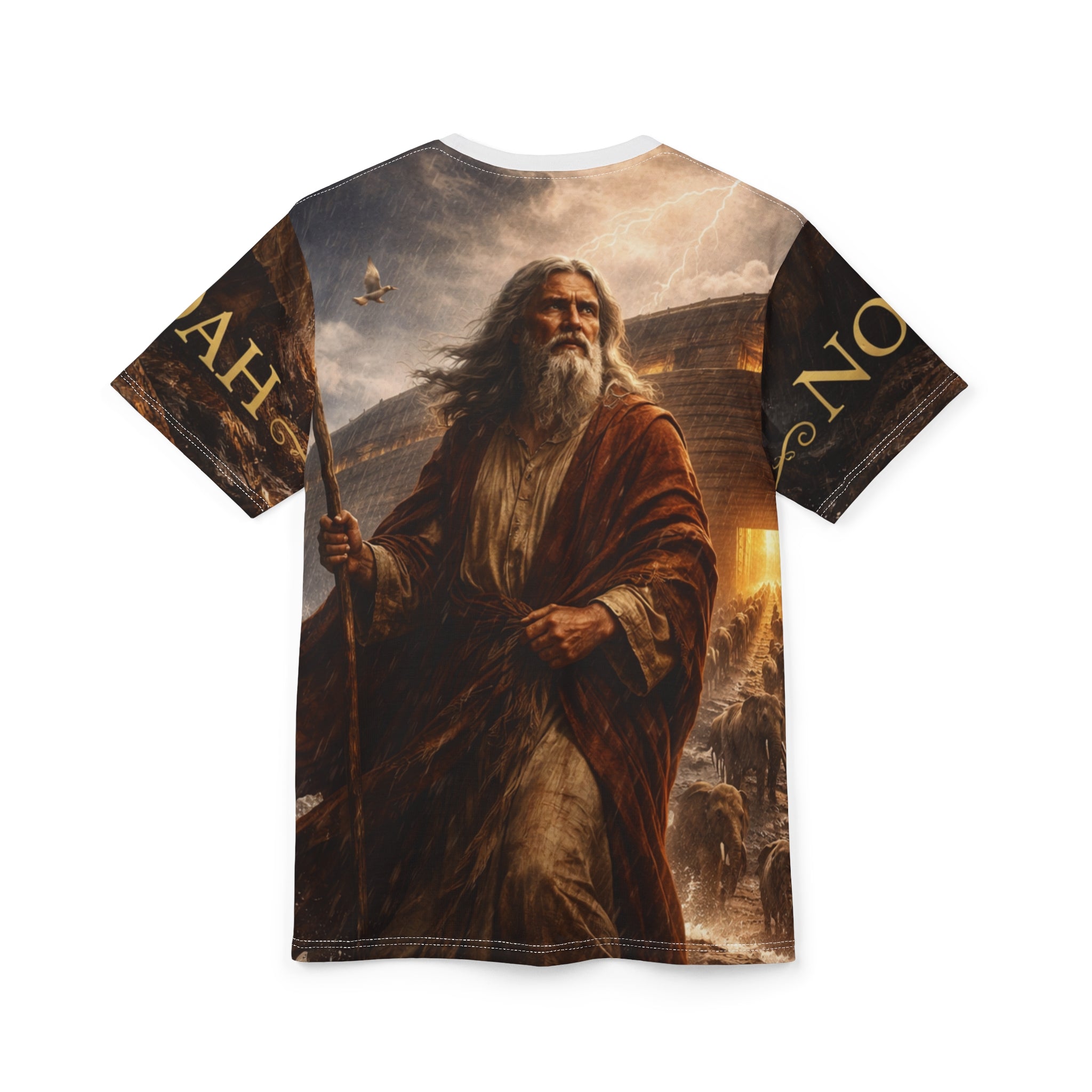Noah – The Ark of Salvation | Biblical Legend Wrap-Around Tee
