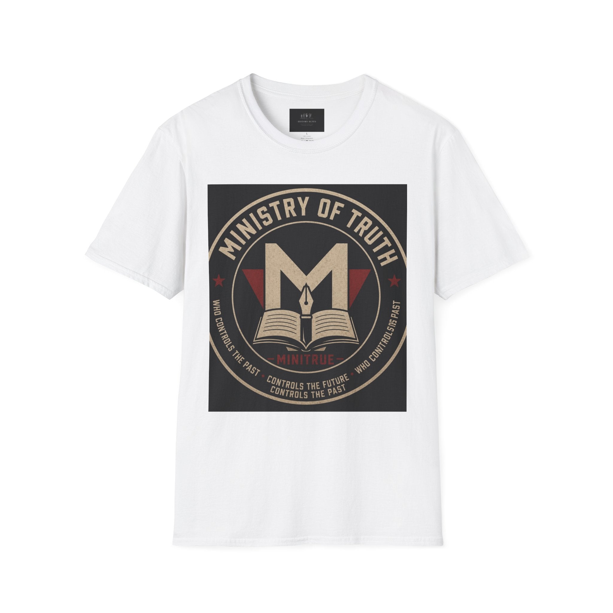 Ministry of Truth T-Shirt | Minitrue Emblem | Inspired by George Orwell’s 1984 | Dystopian Literary Apparel