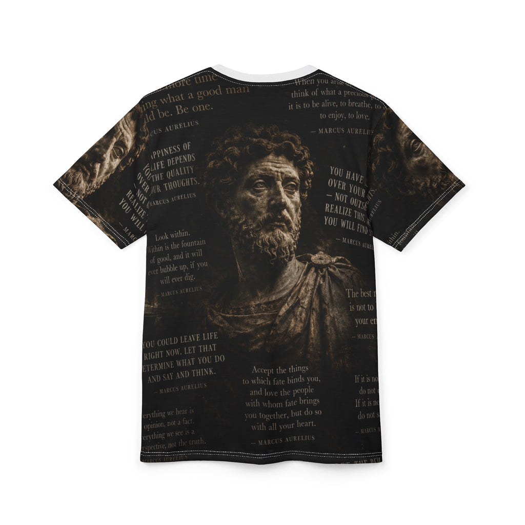 Marcus Aurelius Stoic Statue Tee — Meditations of an Emperor