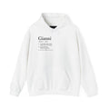 Gianni Personalised Name Hoodie | Minimalist Dictionary Style | Italian Name Meaning | Giovanni Origin | Custom Gift | History Inspired Apparel