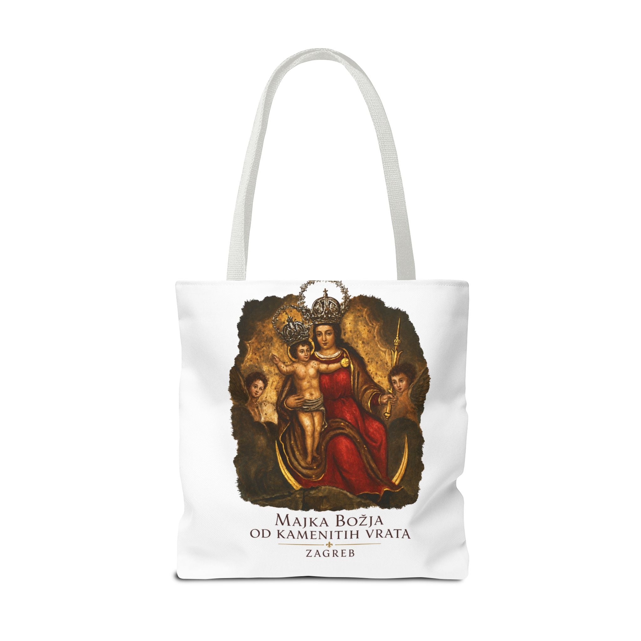 Madonna and Child Tote Bag — 'Majka Božja od Kamenitih Vrata' Zagreb Religious Art Tote