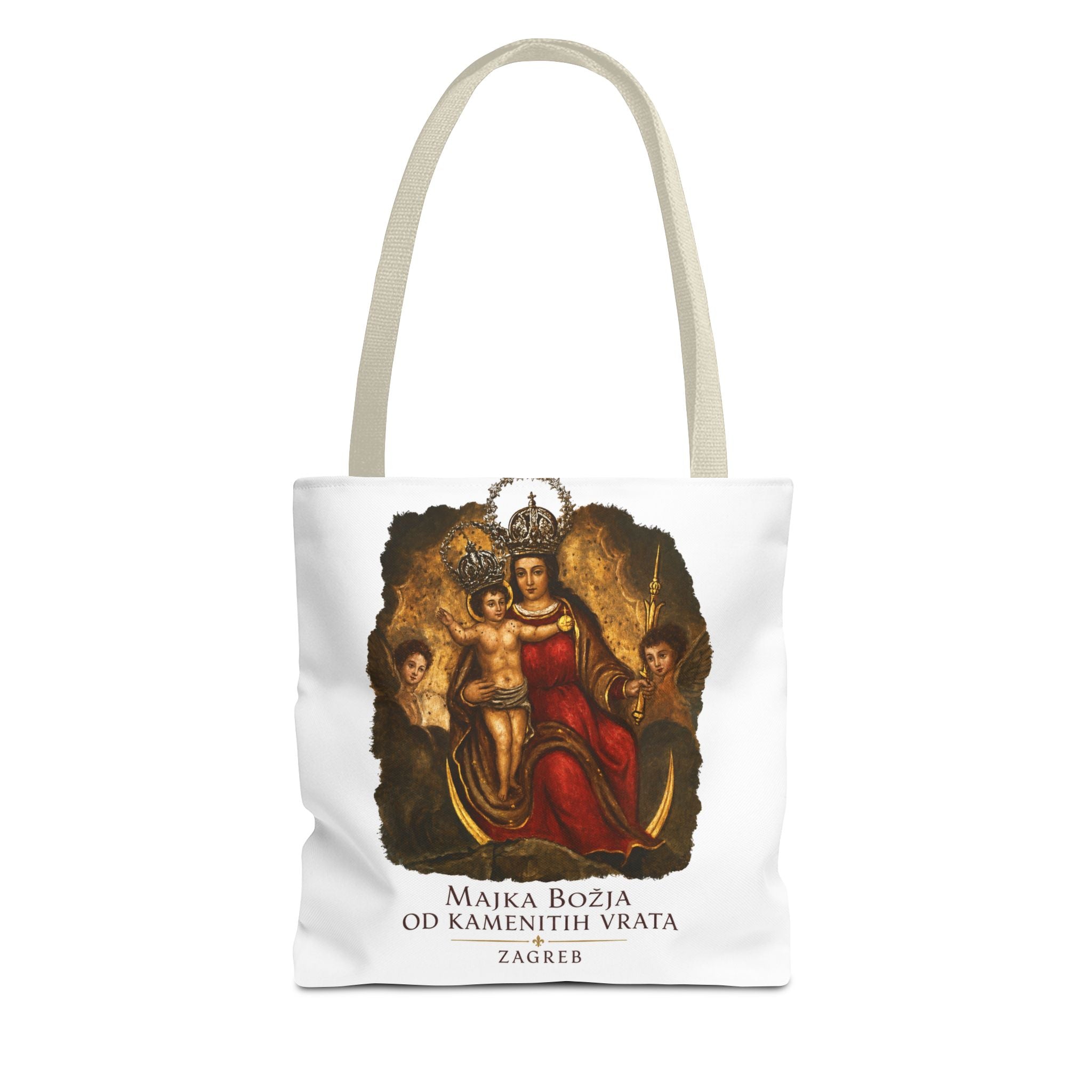 Madonna and Child Tote Bag — 'Majka Božja od Kamenitih Vrata' Zagreb Religious Art Tote