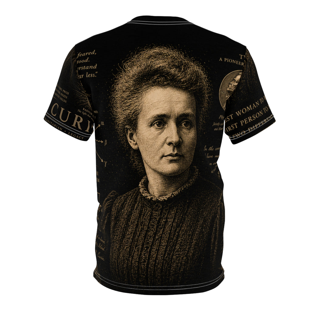 Marie Curie – Pioneer of Radioactivity — Vintage Nobel Prize Scientist Graphic Shirt