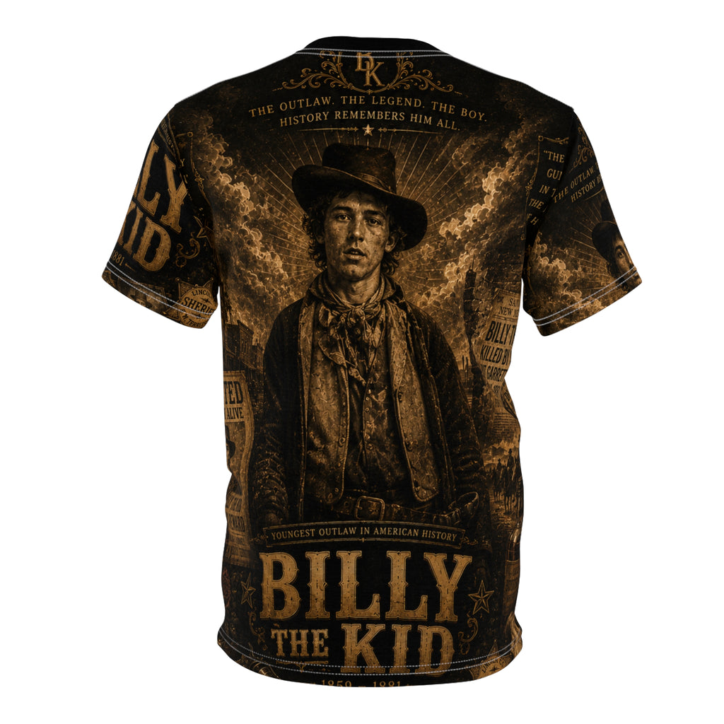 Billy the Kid Western Tee – Vintage Outlaw Graphic Shirt