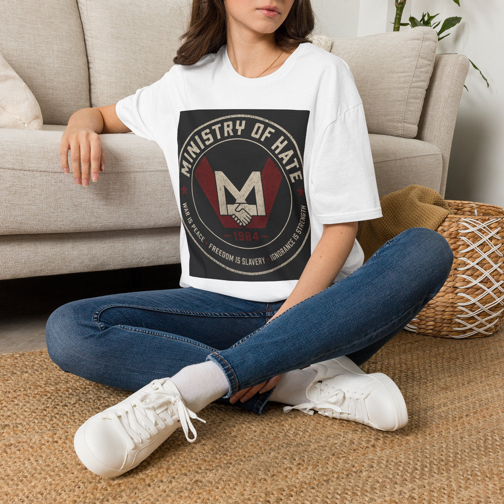 Ministry of Hate T Shirt | Inspired by George Orwell’s 1984 | Dystopian Literary Apparel