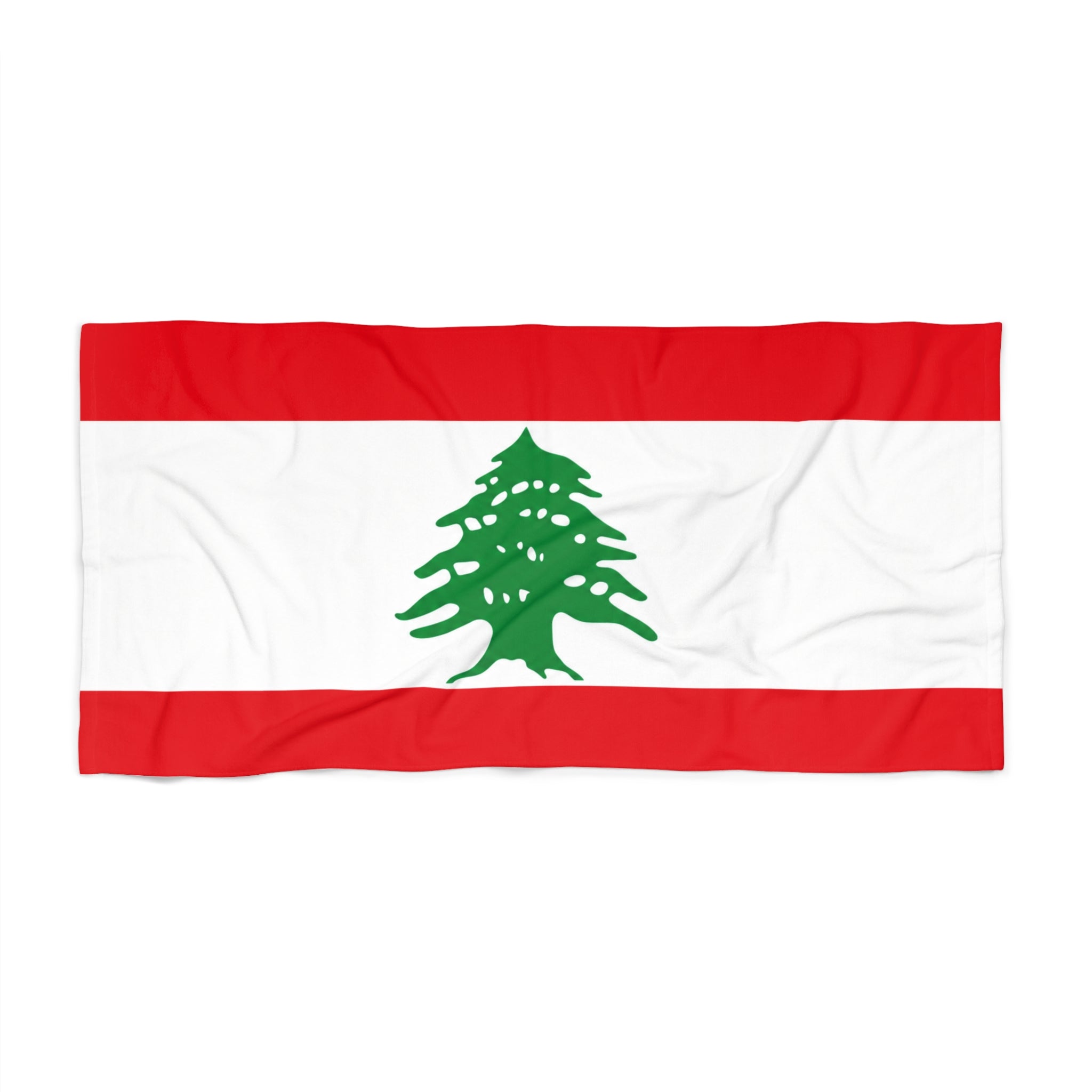 Lebanon Flag Beach Towel – Cedar Tree National Flag Design