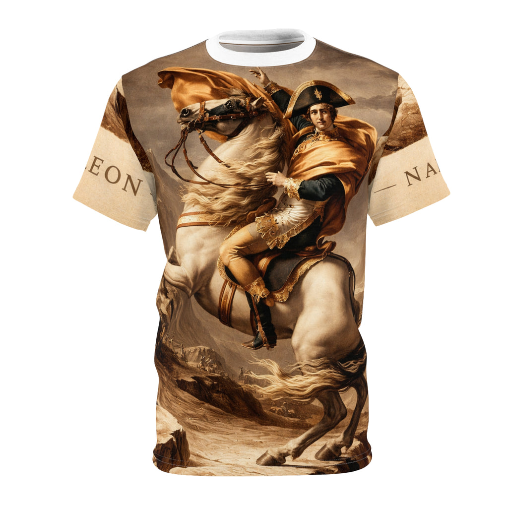 Napoleon Crossing the Alps Tee — Vintage Historical Art All-Over Print Shirt